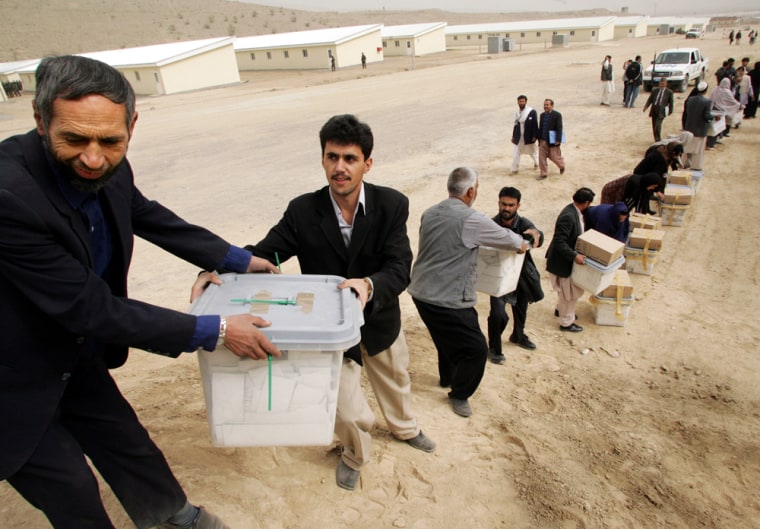 AFGHAN ELECTION OFFICIALS