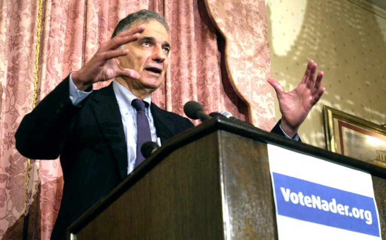 Nader presses on despite waning support