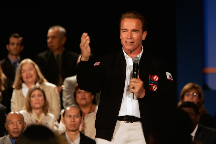 Gov. Schwarzenegger Holds Town Hall Meeting