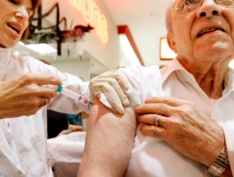 Elderly and high risk patients receive flu vaccine in Northern Virginia