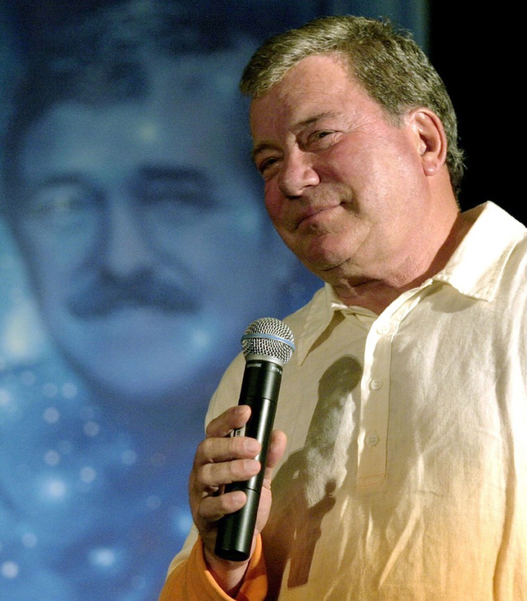 William Shatner speaks about James Doohan at a Star Trek convention in Hollywood