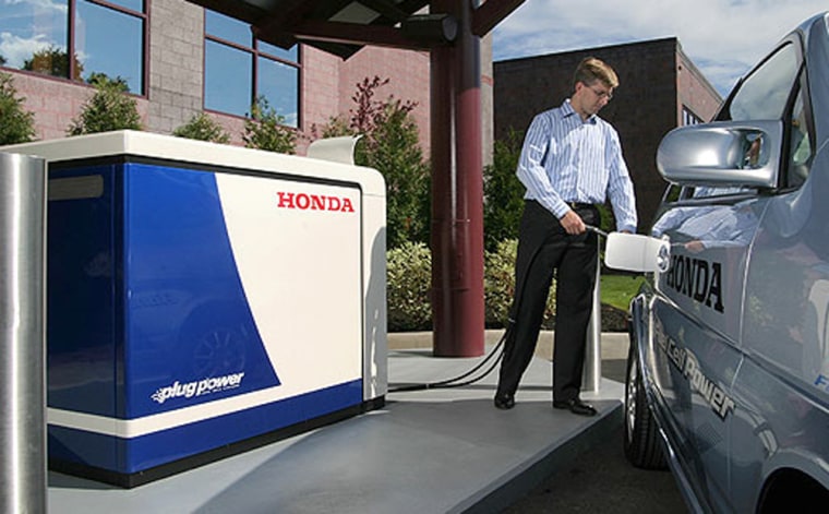 The second-generation Home Energy Station, built by Honda and Plug Power, is being tested at the latter's headquarters in Latham, N.Y.