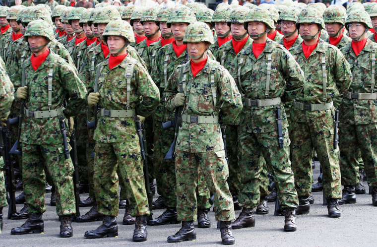 Japan Ground Self Defence Force Members Attend ths Annual Parade