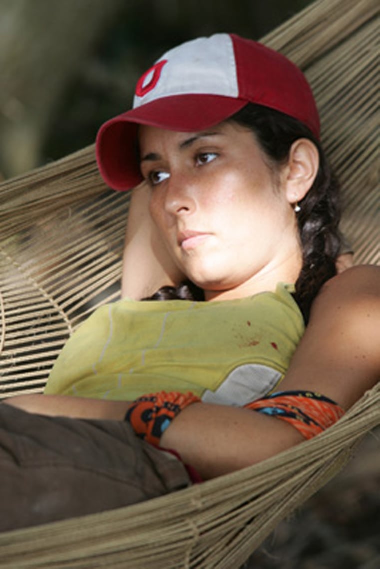 caption: Julie Berry during the thirteenth episode of SURVIVOR: VANUATU Islands of Fire, Thursday, on the CBS Television Network. Photo: Bill Inoshita/CBS)2004 CBS Broadcasting Inc. All Rights Reservedcopyright: This image may not be sold, distributed, stored or archived by any organization or person. This image is for editorial use only, in North America only (United States of America, Canada, Mexico and Caribbean Islands). Editorial publication is not permitted after January 31, 2005. For usage of this image outside the above terms and conditions, please contact CBS via email at: cbsphotoarchive@cbs.com or via fax at 212/975-3338.