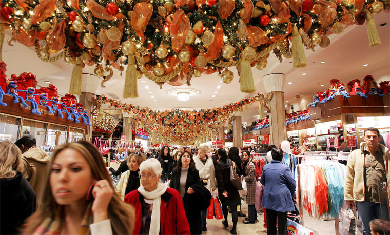 Shoppers Brave The Crowds On \"Black Friday\"