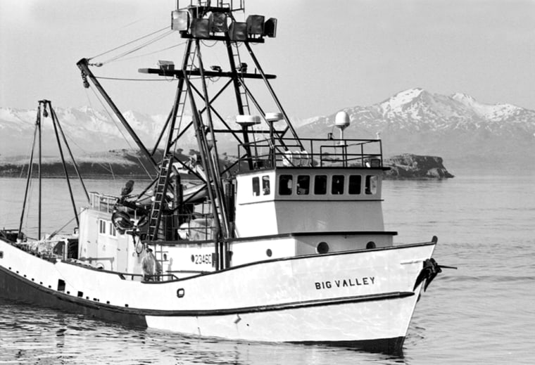 The crab boat 'Big Valley,' seen in a file photo from May 2002 in Kodiak, Alaska, sank Jan. 15 about 70 miles west of St. Paul Island.