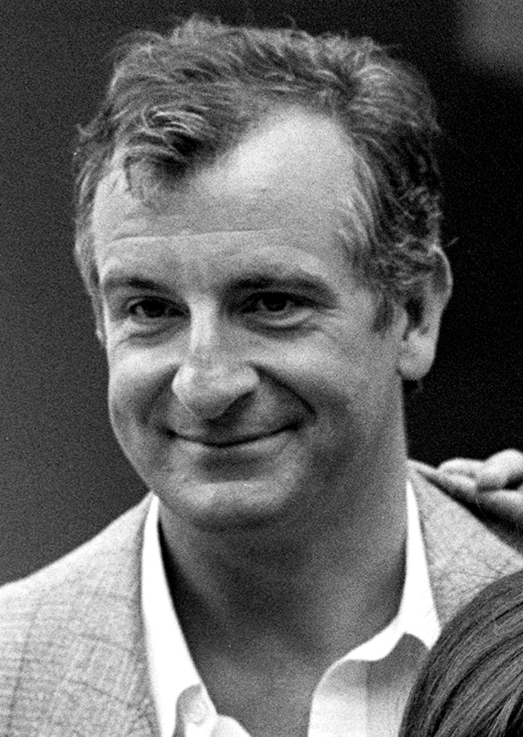 Douglas Adams, shown in this 1989 photo, was the author of "The Hitchhiker's Guide to the Galaxy," a cult science-fiction comedy. He died suddenly after a heart attack in 2001 at the age of 49.