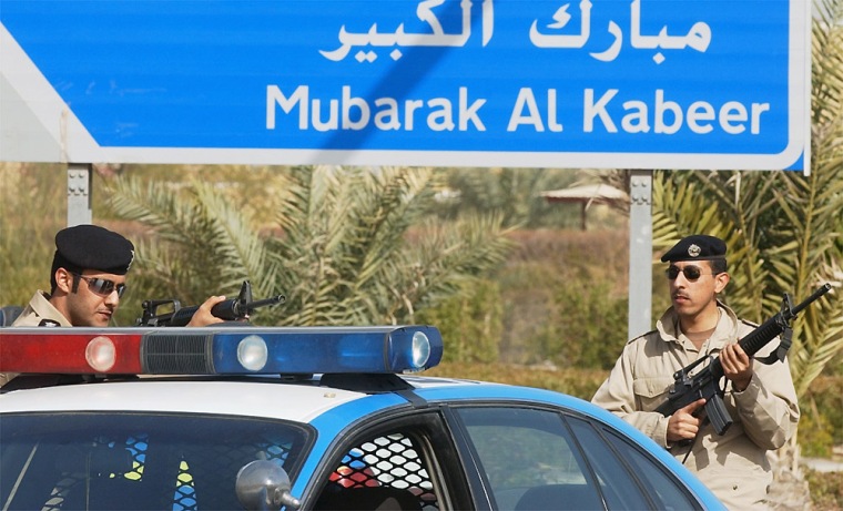 Kuwaiti police stormed several suspected terrorist hideouts south of Kuwait City on Monday. The fighting, in Mubarak Al Kabir, also wounded three terrorist suspects and three police officers, officials said. 