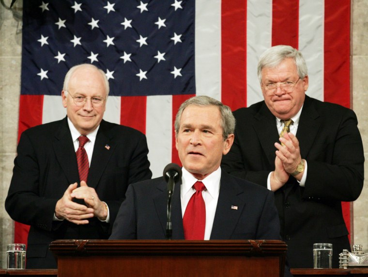 PRESIDENT BUSH DELIVERS STATE OF THE UNION ADDRESS IN WASHINGTON