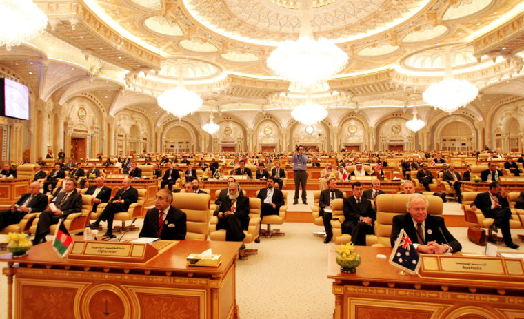Delegates take their seat at the Counter-Terrorism International Conference in Riyadh
