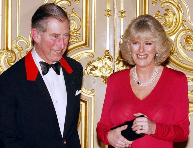 Prince Charles and Camilla Parker Bowles made a rare appearance together Thursday at Windsor Castle after announcing their engagement.