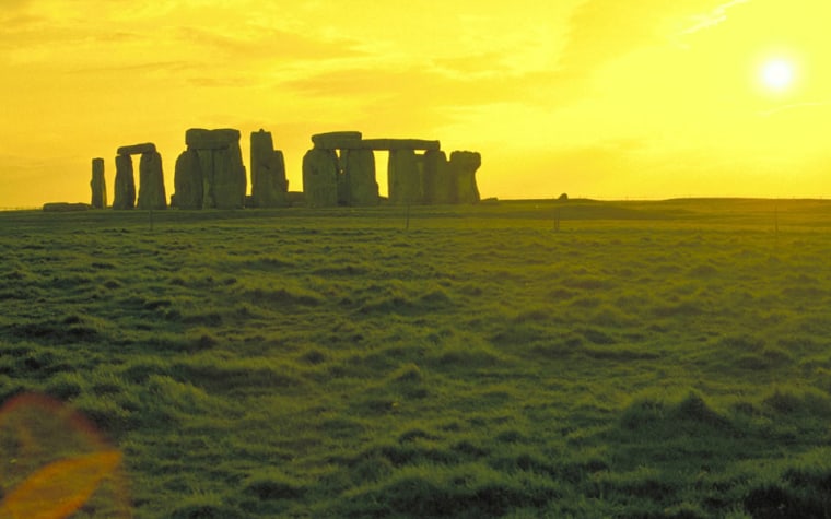 Stonehenge is the world's only stone circle that incorporates horizontal lintels. How they got up there is anyone's guess