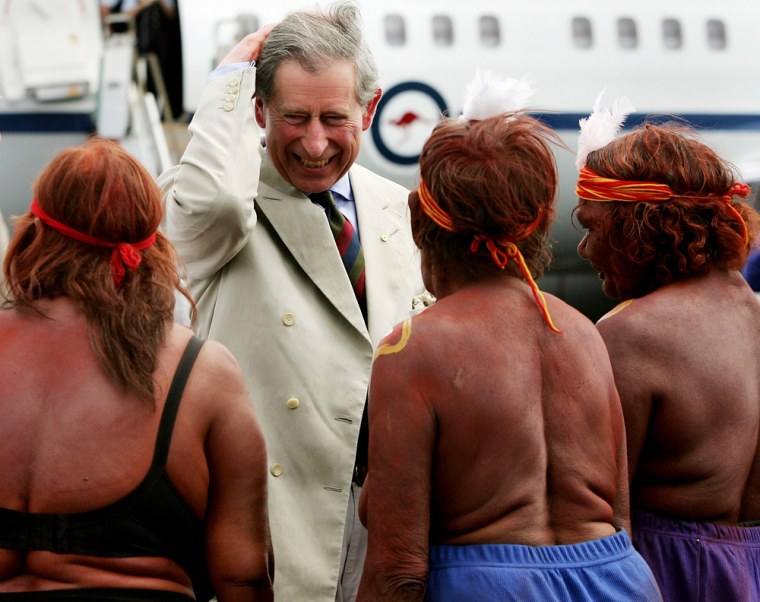 Prince Charles Visit - Alice Springs Airport Arrival