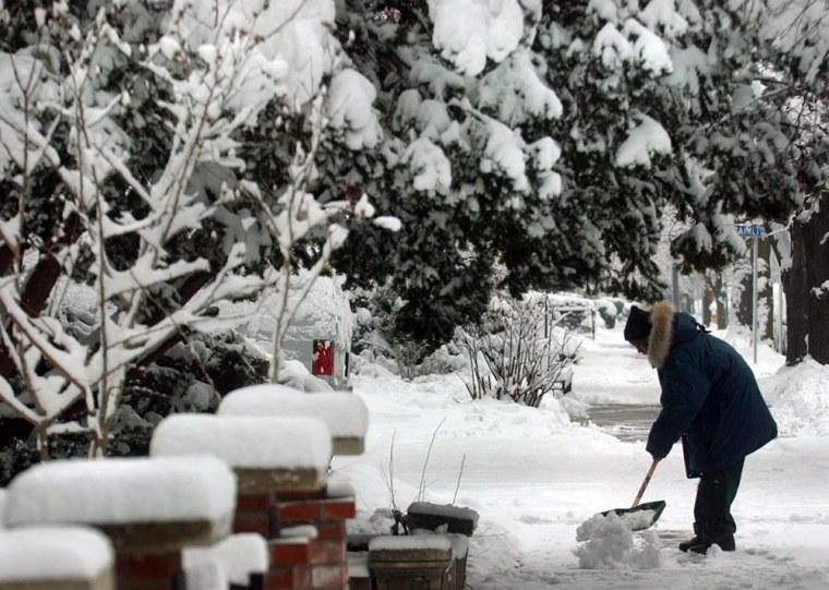 Residents of Harrisburg, Penn., were among those having to dig out Tuesday.