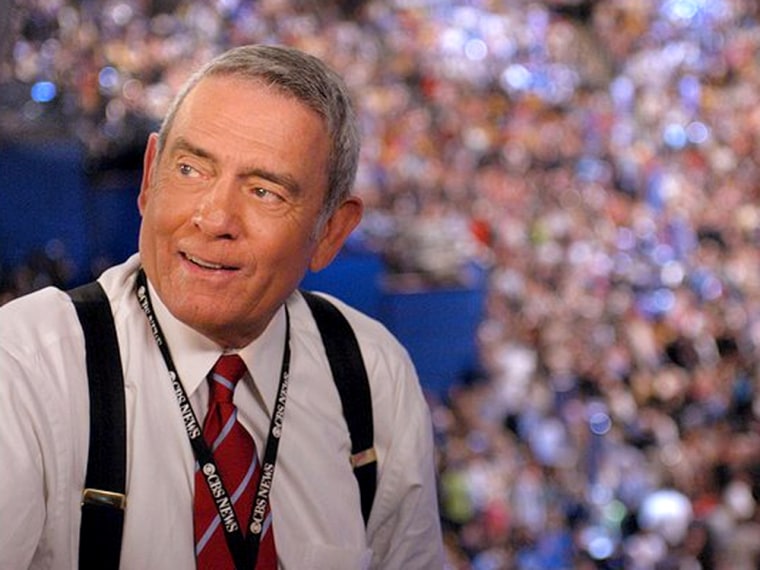 \"Now I'm guilty of a lot of things, and I've made a lot of mistakes -- but I haven't made that mistake -- of running, backing away,\" Dan Rather says.