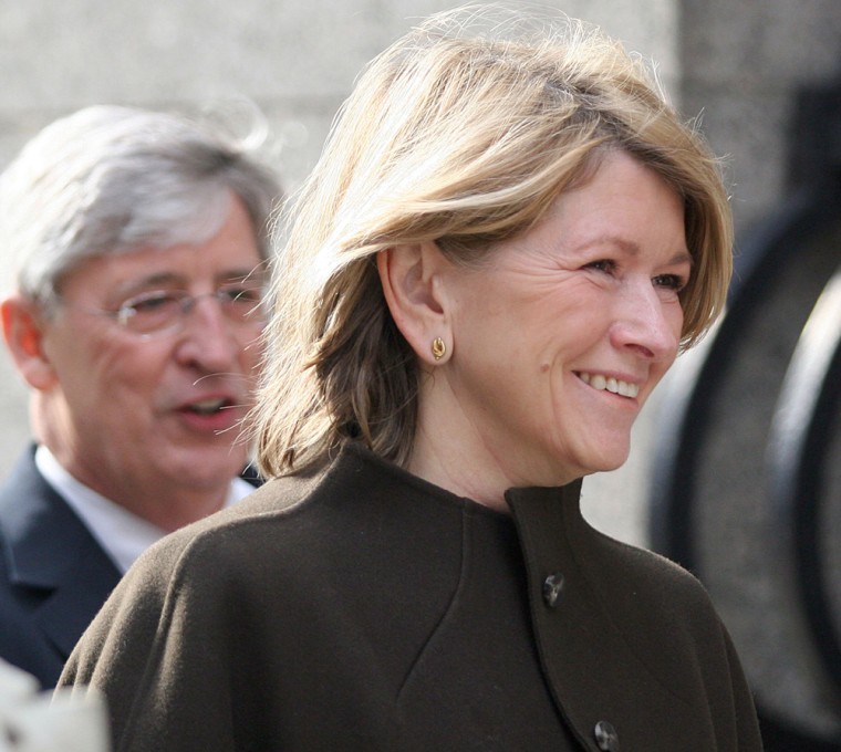 Martha Stewart enters the Federal Courthouse in New York
