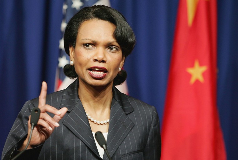 US Secretary Of State Condoleezza Rice Visits China