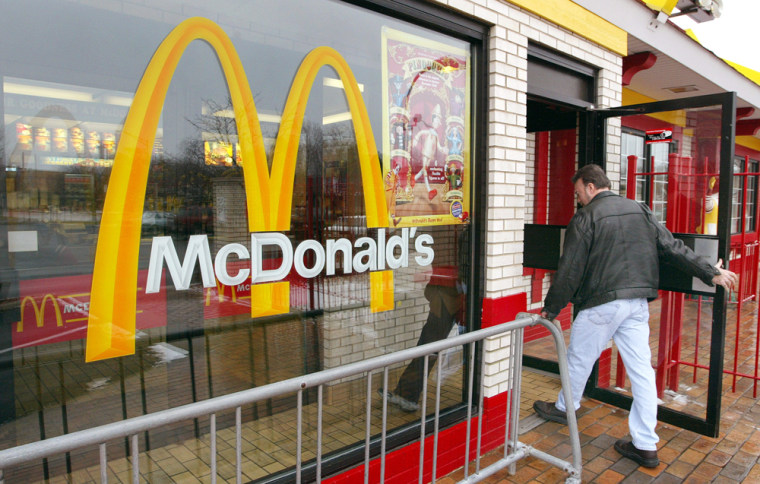 FILE PHOTO McDonald's Posts First-Ever Quarterly Loss