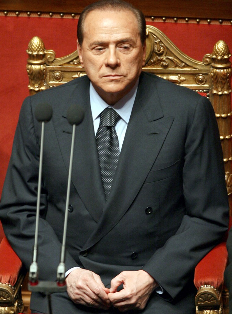 Italian Premier Silvio Berlusconi resignes