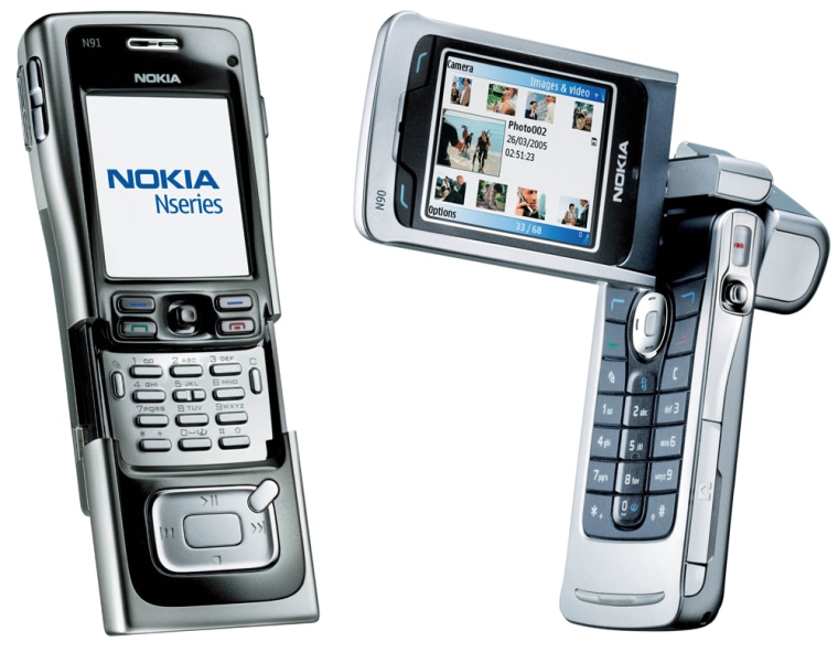 Handout photo of new Nokia N91 phone