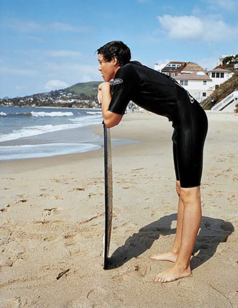 A Laguna Beach surfer