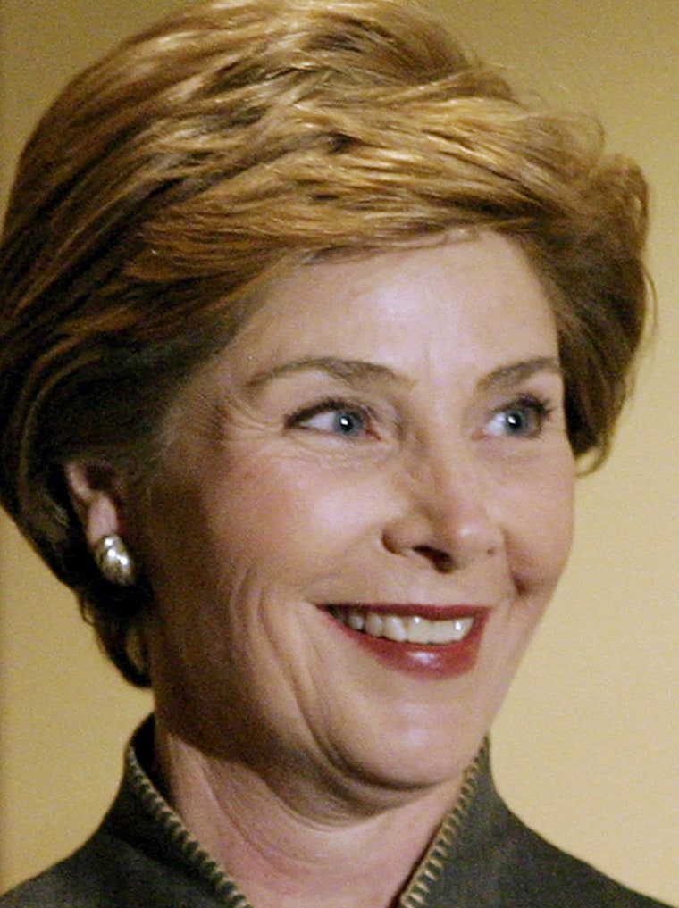 Laura Bush visits the National Museum of Women in the Arts