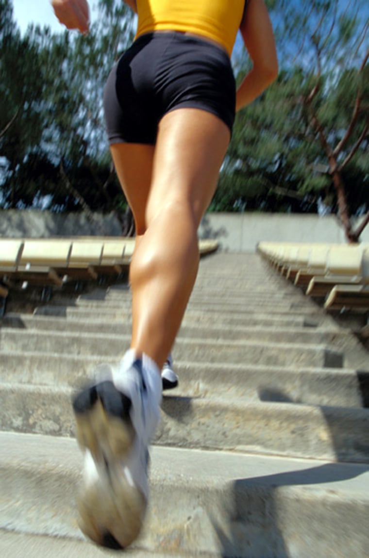 The idea behind the "fat-burning zone" is that high-intensity exercises like running up stairs don't melt the fat as well as easier activities. Sound too good to be true? It is, experts say.