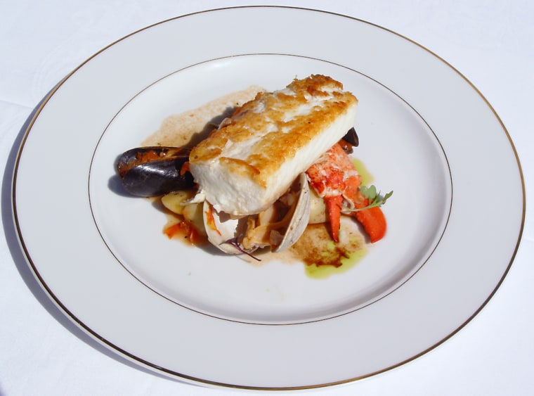 Pan-Seared Halibut with Maine Shellfish Ragout