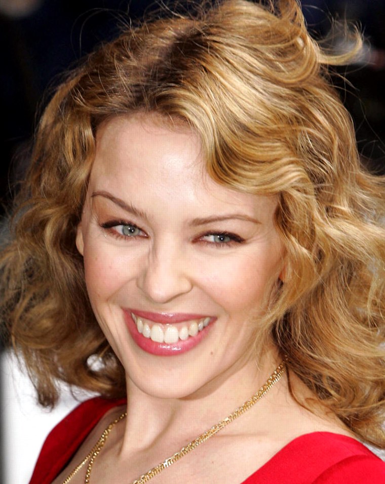 File photo shows Australian singer and actress Kylie Minogue who has been diagnosed with breast cancer according to media reports