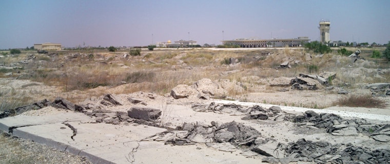 The runway at the Yasser Arafat International Airport, in the southern Gaza Strip, was destroyed by Israeli bulldozers after the start of the 2000 intifada. 