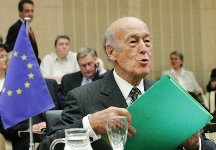 Former French president Valery Giscard d