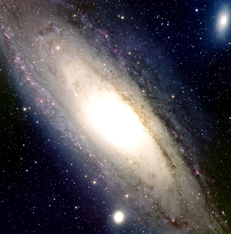 Scientists say the Andromeda galaxy, shown here, has a halo of stars that is five times bigger than previously thought.