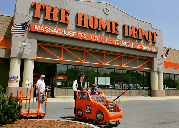 Home Depot has reported it has taken $43 million in income from gift cards. The company recognized the gain for the first time in its quarterly filing by tallying information from 1998 to 2001.