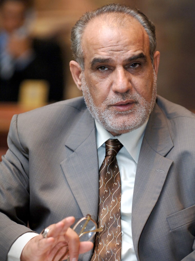 Iraqi Justice Minister Abdel Hussein Shandal