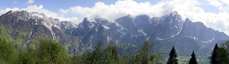 The Dolomites in the Italian Alps.