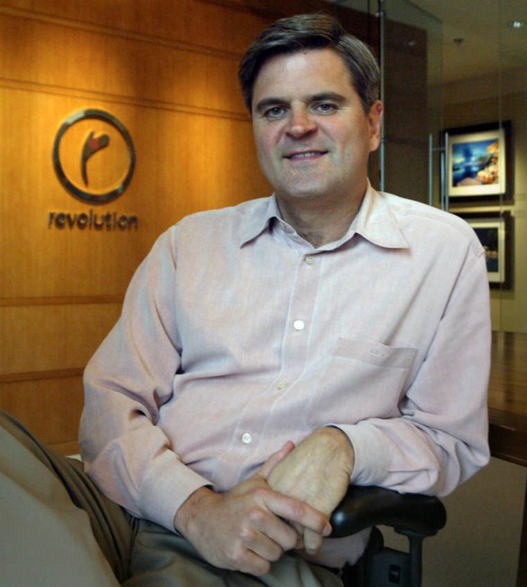 Steve Case, founder and chairman of Revolution LLC, in his Washington office.