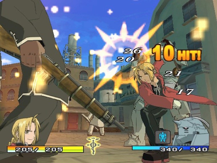 This image from the video game Fullmetal Alchemist 2: Curse of the Crimson Elixir was provided by its publisher, Square Enix. In the game for the PlayStation 2, which has the look of Japanese anime, young alchemists Edward and Alphonse Elric search for the Philosophers Stone. (AP Photo/Square Enix)