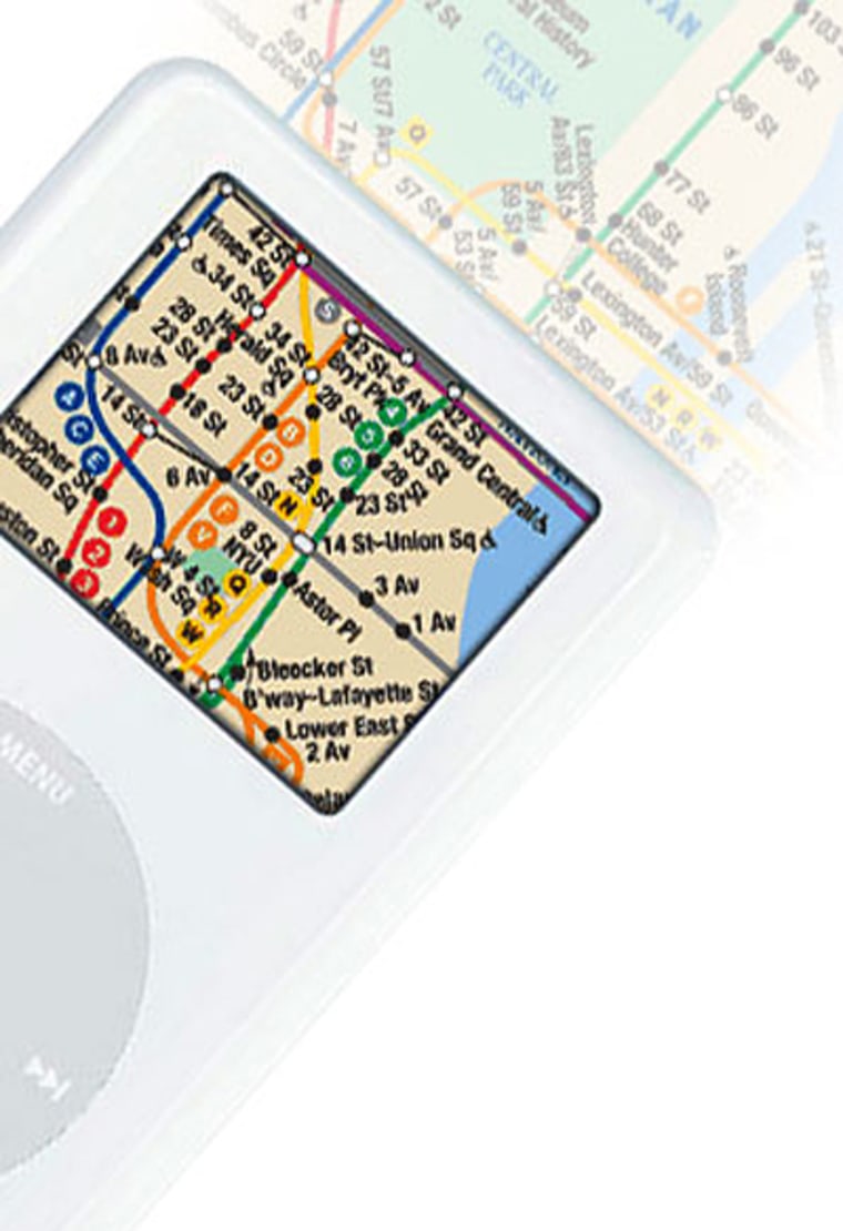 Subway authorities in San Francisco and New York are trying to stop a Web site from offering maps of major subway systems, like the one shown here of New York City’s subway, that can be downloaded to an iPod.