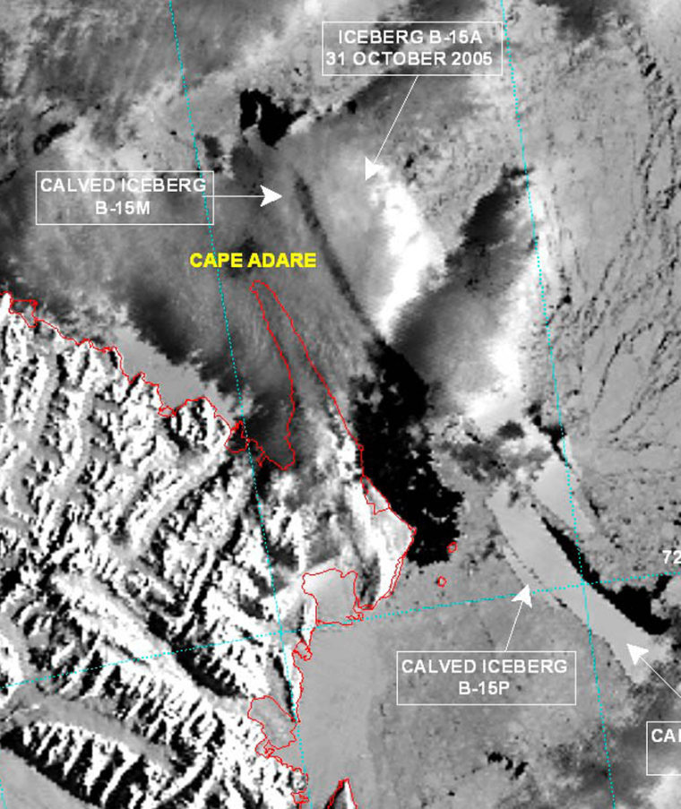 Huge iceberg breaks apart in Antarctica