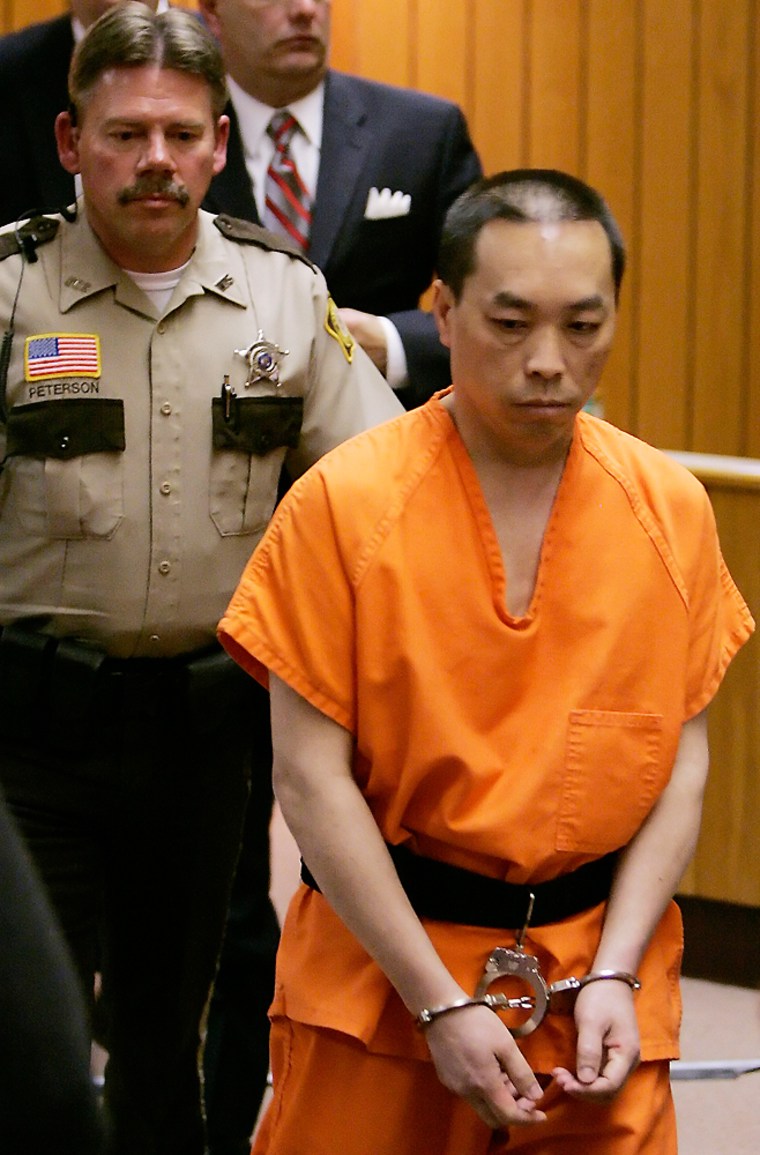 Chai Soua Vang, seen after his sentencing Tuesday, claims he shot other hunters in self-defense after one man used racial slurs and another fired at him. 