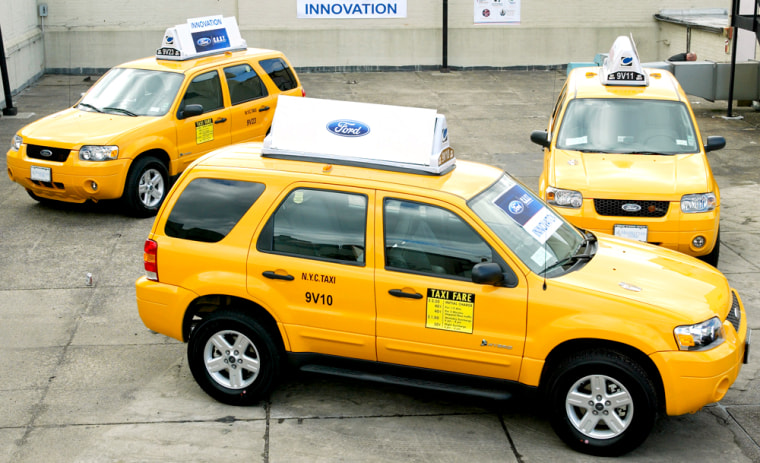 These and three other Ford Escape hybrids have joined the New York City taxi fleet.