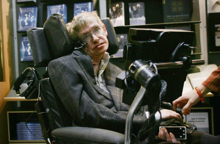 British physicist Stephen Hawking visits
