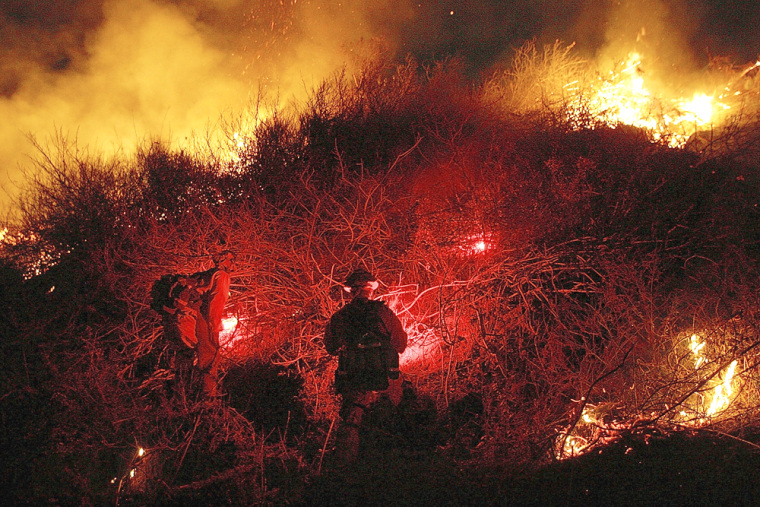 Wildfires Erupt In Ventura County