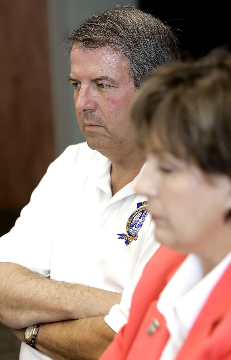 Louisiana Secretary of State Al Ater, seen in September next to Gov. Kathleen Blanco, recommended postponing New Orleans' elections for up to eight months.