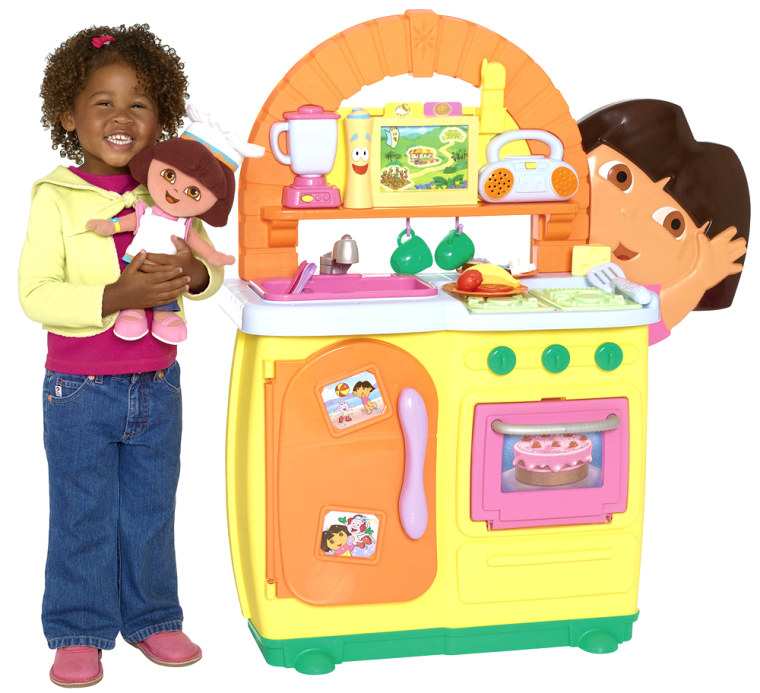 Dora's Talking Kitchen is shown is one of the hottest items this holiday shopping season, and toy stores are having problems keeping it stocked.