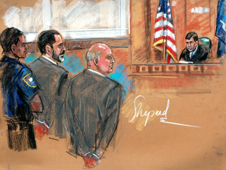 Court sketch of Tyco trial in New York