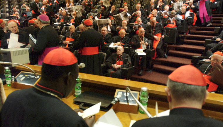 Cardinals Attend A Meeting To Prepare The Next Conclave