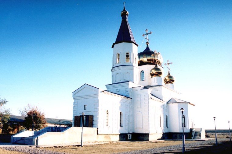 The Russian Orthodox church in Baikonur, Kazakhstan, was completed in June of last year. This Saturday will be the first time Christmas services are held there.