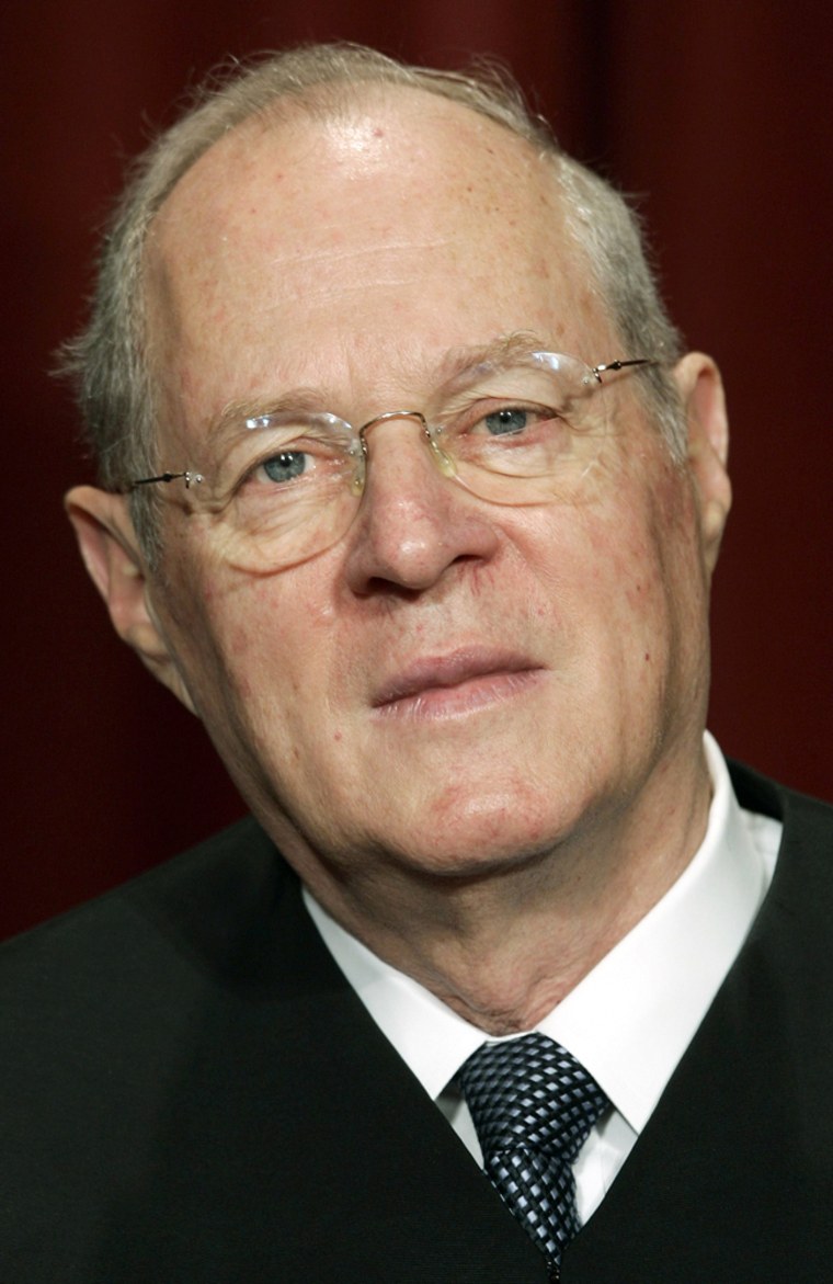 US Associate Justice Anthony Kennedy poses for an official picture in Washington
