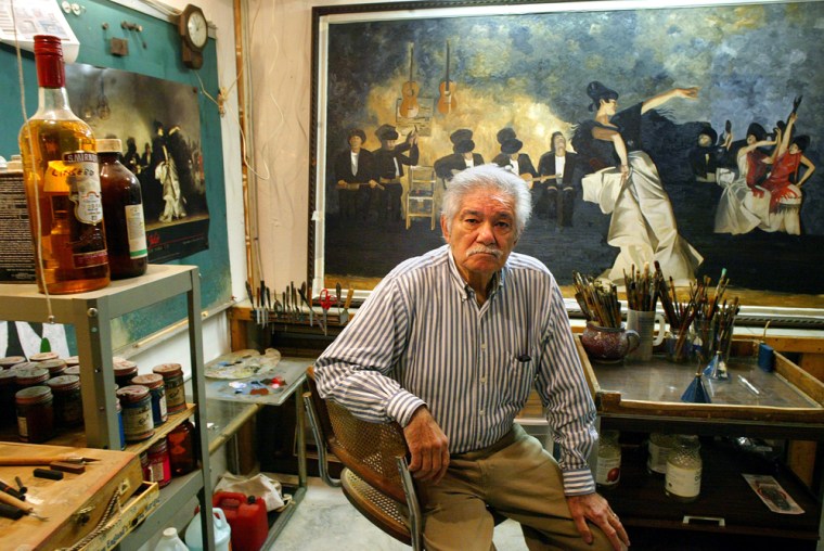 Robert M. Mardirosian, who acknowledged that he secretly held stolen paintings for nearly 28 years, in his Falmouth, Mass., home where he now works as an artist.